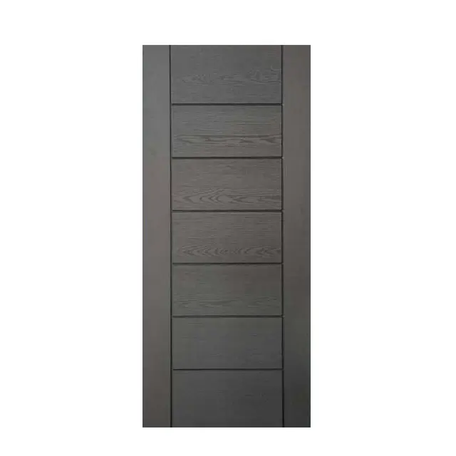 Дверная панель из стекловолокна серого цвета в итальянском стиле, водонепроницаемая дверь