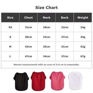 T-shirt personnalisé pour animaux de compagnie, vêtements pour chiens en polyester doux, couleur unie, col ras du cou, printemps-été, respirant, décontracté pour petits chiens et chats, 11 couleurs - Product Image 6
