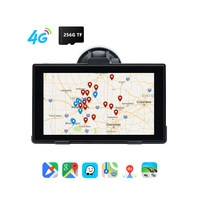 Navegador GPS Android Auto Carplay 4G Portátil de 7 Pulgadas con Pantalla Táctil, Batería de 4000 mAh, Actualización de Mapas por 1 Año, Reproductor de Música FM, WiFi de 8 Núcleos