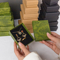Boîtes d'emballage pour bijoux en stock – Gamme complète de spécifications – Boîtes pour colliers, bagues et boucles d'oreilles – Petites boîtes vintage avec couvercle supérieur et inférieur en papier kraft