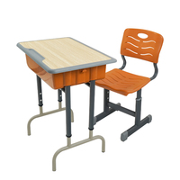 Ensemble bureau et chaise pour étudiant, mobilier familial, chaise d'étude écologique pour adulte avec dossier en maille respirante et design ergonomique