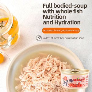 Venta caliente de fábrica OEM ODM salmón mezclado latas de comida para gatos enlatada ayuda con suplementos nutricionales para gatos - Product Image 4