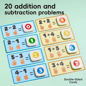 Jouets éducatifs MILI pour l'apprentissage des mathématiques, comptage sur les doigts, pour les enfants de 5 à 7 ans, jeux d'enseignement numérique pour la petite enfance - Product Image 6