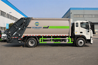 Camion à ordures compacteur Foton 18 tonnes Cummins 240 CV 15m3 pour l'assainissement urbain