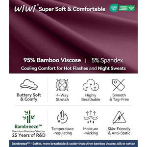 Ensemble pyjama femme en viscose bambou, ample et confortable, deux pièces (haut et short), vêtements de détente, tailles S à XXL - Product Image 6