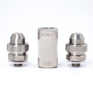 Endüstriyel Çok Amaçlı Çift Akışkan Nozulu, Kaplama, Soğutma, Nemlendirme ve Temizlik için Paslanmaz Çelik Hava Atomizeri, Dayanıklı - Product Image 4