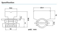 Sécurité-twist-lock gaz bleu fil électrique fil d'étanchéité joints de compteur de sécurité