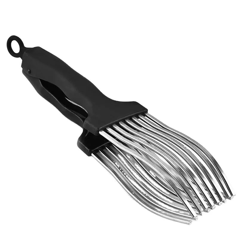 Utensilios de cocina de acero inoxidable para fruta, rebanador de pan y fruta, picador de verduras