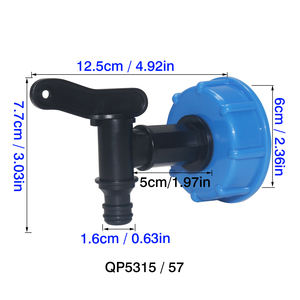 Raccord de tuyau d'arrosage de jardin IBC S60x6, filtre à eau, accessoires de jardin, connecteur de <span class=keywords><strong>robinet</strong></span>, connecteur de maison, connecteur de tuyau, irrigation - Product Image 5