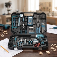 Ensemble d'outils électriques Elehand 160 pièces, perceuses rechargeables au lithium-ion, ensembles d'outils électriques, outils combinés, kit d'outils, ensemble de machines