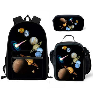 Étudiants toile <span class=keywords><strong>cartables</strong></span> galaxie espace planètes impression école sacs à dos pour adolescentes mignon <span class=keywords><strong>cartables</strong></span> enfants Mochila 3 ensembles - Product Image 3