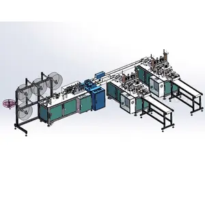 Free Shipping Automatic Disposable 3 ply mask making machine factory cheap price