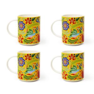 Tazza in Porcellana con Fiori Messicani Excelsa, 30 Cl, Tazza in Ceramica Multicolore - Product Image 2