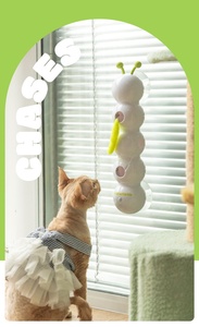 Nuevo juguete interactivo activado por movimiento recargable por USB, juguete inteligente Wack a Worm Post, cola esponjosa, juguetes de caza para gatos - Product Image 6