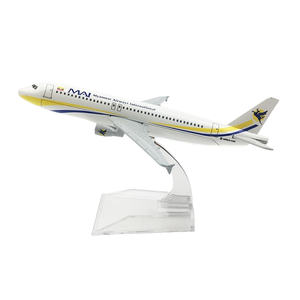 프로모션 및 비즈니스 선물 생일 선물 스케일 1:400 16cm A320 미얀마항공 국제 비행기 모델 항공기 - Product Image 1