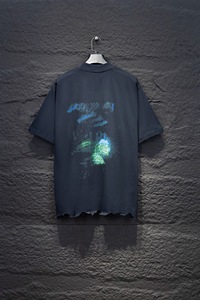 T-shirt personnalisé pour homme, style streetwear hip-hop, coton respirant, étiquette personnalisée, design tendance. - Product Image 2