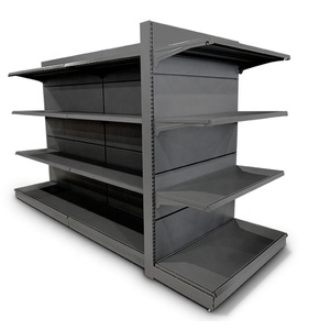 Équipement de magasinage <span class=keywords><strong>métallique</strong></span> sur mesure haute capacité, rayonnages de présentation commerciaux pour supermarchés - Product Image 1