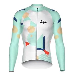 Maillot de cyclisme personnalisé de haute qualité à sublimation géométrique en polyester, séchage rapide, respirant, pour hommes, événements d'équipes de cyclisme sur route, vente en gros - Product Image 1