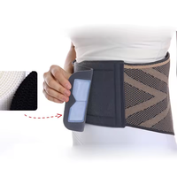 Sangle de soutien lombaire avancée en nylon flexible avec ions de cuivre, réglable, enveloppante, pour soulager les douleurs dorsales, la sciatique et protéger les disques, avec ressort