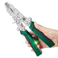 Pince à dénuder multifonction pliable OEM, à bec pointu métrique, pour électricien et bricolage, outil manuel d'entretien