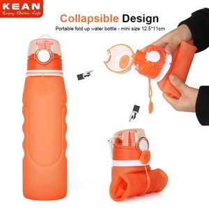 Bouteille d'eau pliable en silicone KEAN, dernier design, 1L - Product Image 2