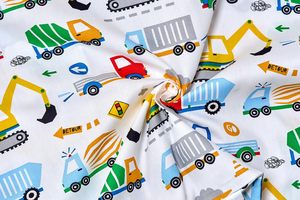 Taies d'<span class=keywords><strong>oreiller</strong></span> en coton pour bébés et enfants, motifs véhicules de chantier (camions), pour garçons, literie - Product Image 4