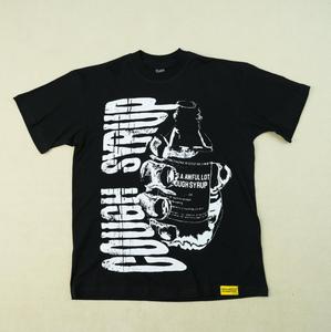 T-shirt 'C'est vraiment beaucoup de sirop contre la toux' Sirop contre la toux classique, 100% coton, vêtements personnalisés Hip Hop pour hommes, pour fabricants de vêtements - Product Image 2