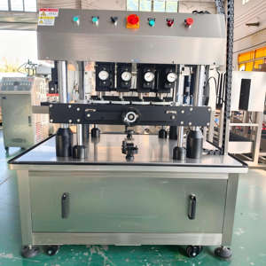 เครื่องปิดฝาอัตโนมัติ 8 ล้อ สำหรับขวดเครื่องดื่ม ขวดน้ำผึ้ง ขวดแก้ว ขวดพลาสติก กระป๋อง ถัง  พร้อมระบบซีลความร้อนแบบแกนลูกปืน - Product Image 5