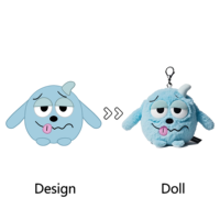 Mini porte-clés peluche personnalisé Mascotte douce écologique Porte-clés peluche peluche animal personnalisé ODM