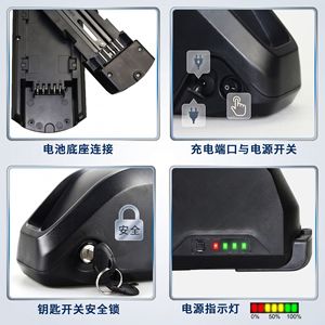 Batterie lithium amovible 48V 13Ah pour vélo électrique avec connecteur, installation facile, compatible Bafang 750W, Chine - Product Image 1