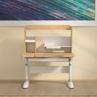 Bureau d'étude ergonomique réglable bleu moderne pliable en bois durable pour les garçons à l'intérieur dans la chambre à coucher salon pour l'école à la maison
