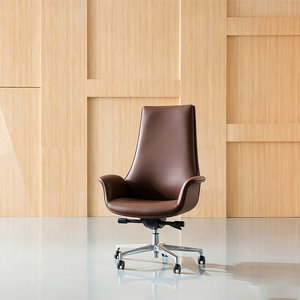 Chaise de bureau de direction ergonomique en cuir PU moderne pour le travail - Product Image 2