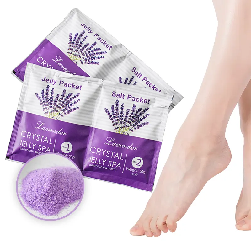 Groothandel Pedicure Jelly Pedi Voet Huidverzorging Zeezout Scrub Pedicure Verlichten Voet Moe Exfoliërende Verwijderen Dode Huid Voet Soak