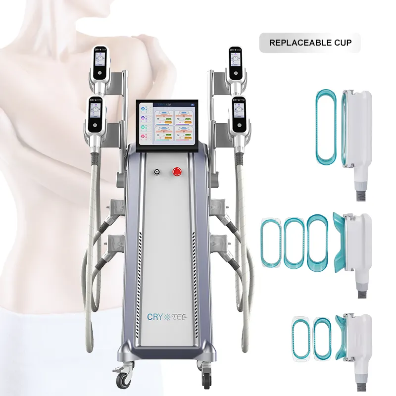 Nubway 2022 Newest Techniques Strong Weight Loss 4 Handpiece Cool Slimming Vacuum 360 Cryolipolysis Machine