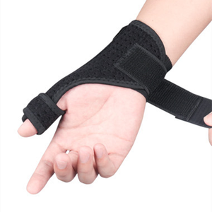 High Quality Comfortable Premium Adjustable Pain Relief Weight Lifting <b>Strap</b> Wrist Splint Thumb Support Brace Polyester & Cotton - Product Image 2
