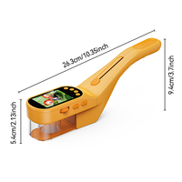 Handheld Monocular Microscope Kids Outdoor Explorer STEM Toy Full HD 2.4" IPS Screen Ergonomic Grip Science Kit Gift Boys