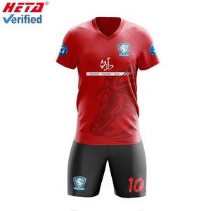 Sublimation Custom Printing Color Fastness Soccer Uniform Thai Quality Breathable Wicking Moisture <b>Football</b> Shirt Jersey - Product Image 5