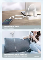 LDNIO LS812 Ventes directes d'usine Micro chargeur Android 30W Câbles V8 Câbles pour câbles cellulaires Cargadores Câble de données Usb Micro Usb