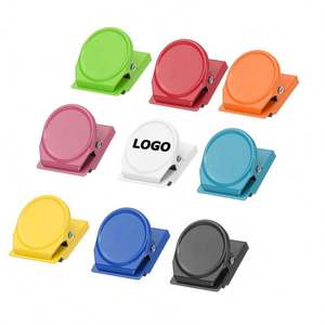 Clips Magnéticos Coloridos para Oficina, Cocina o Refrigerador - Clips Magnéticos Metálicos Multiusos para Notas, Fotos y Documentos - Product Image 1