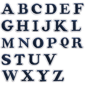 Mini Bảng chữ cái tiếng anh thêu các bản vá lỗi kích thước nhỏ số các bản vá lỗi cho quần áo túi trang trí thêu Bảng chữ cái - Product Image 2