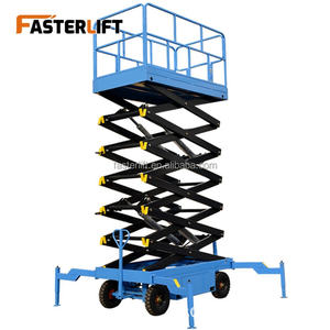 Platform Kerja Udara Elektro Hidrolik Fasterlift CE ISO 500kg, Perancah Mini Baja Paduan, Peralatan Dongkrak Hidrolik - Product Image 6