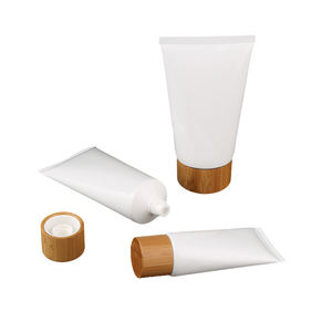 หลอดพลาสติก <span class=keywords><strong>PE</strong></span> 88มล. พร้อมฝาไม้ไผ่สำหรับครีมกันแดด BB ครีม<span class=keywords><strong>รองพื้น</strong></span>เครื่องสำอางแบบบีบหลอดพลาสติก - Product Image 4