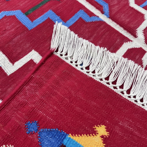 Alfombras de área de algodón de tejido plano modernas hechas a mano interiores escandinavos Color sólido 014 colección Color personalizado antideslizante lavable - Product Image 1