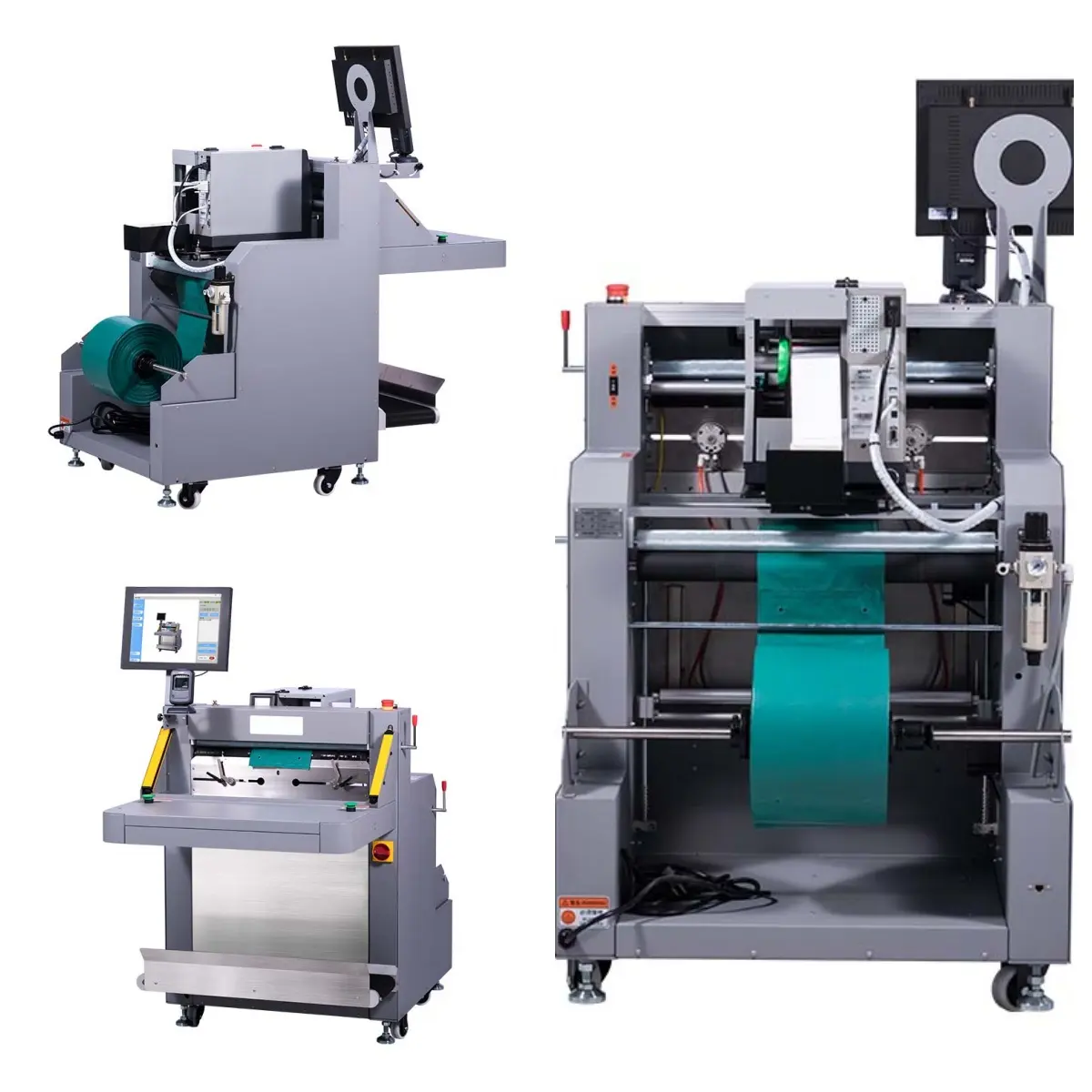 HPRT mesin pengemas otomatis, mesin gulung sistem kemasan otomatis dengan Printer