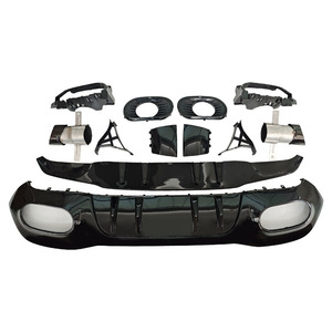 Kit de diffuseur de pare-chocs arrière et embouts d'échappement pour Mercedes-Benz Classe A W177 2019-2025 en ABS - Product Image 3