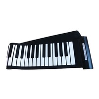 Teclado MIDI de 61 Teclas Suministrado por Fábrica China, Sin Sonido Externo, Software MIDI Incluido, Alimentación por USB, Piano Electrónico Enrollable