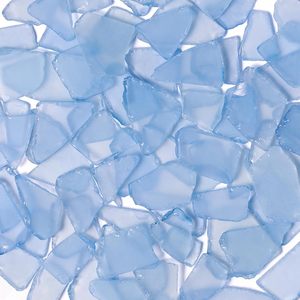 Versatile Sea Glass for Crafts - 16oz Yellow Frosted Dyed Seaglass Pieces for DIY, Vase Filler, Art Craft Supplies