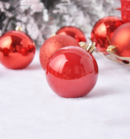 Aangepaste 24Pcs Plastic Kleurrijke Kerst Bal Voor Kerstboom Decoratie