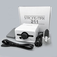 Machine à ongles STRONG MAX 211, 35000 tr/min, micro-moteur à balais, outils professionnels pour le nail art, prise EU