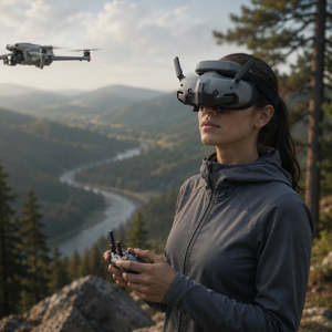 แว่นตา Goggles 3 1080p FPV สำหรับดูวิดีโอจากการบินโดรน ฝึกบิน ดูภาพดิจิทัล และควบคุมแบบสมจริง - Product Image 1